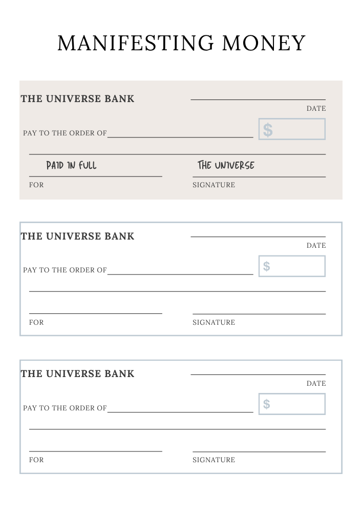 Digital Abundance Manifestation Journal & Workbook (Printable)