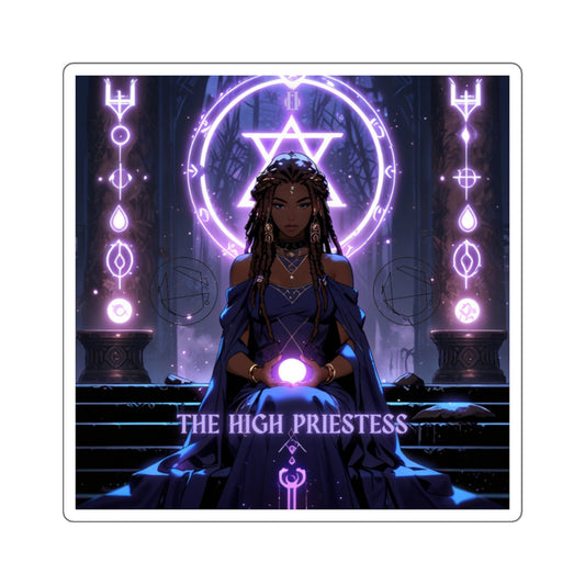 Tarot Magick: The High Priestess Square Stickers