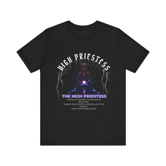 The High Priestess Tarot T-Shirt| Unisex Short Sleeve Tee