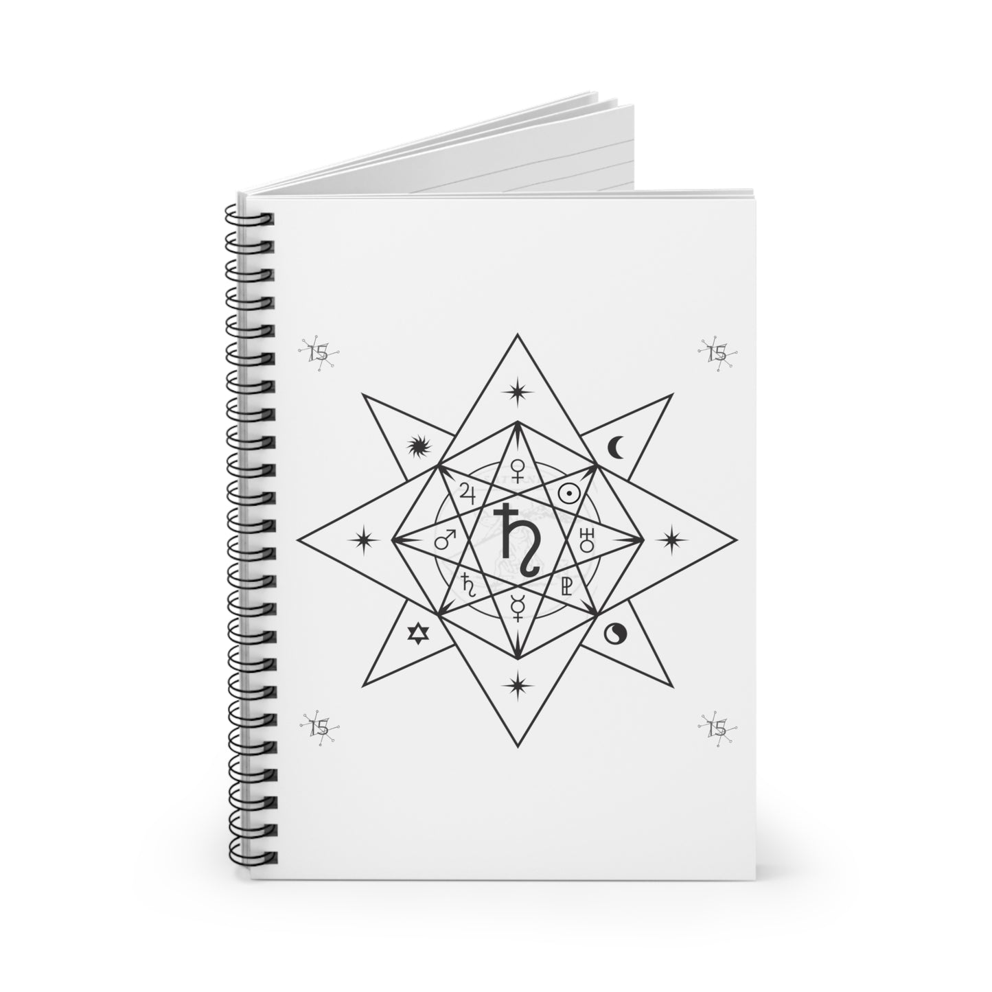 Saturn / Saturnite Sigil Spiral Notebook - Ruled Line