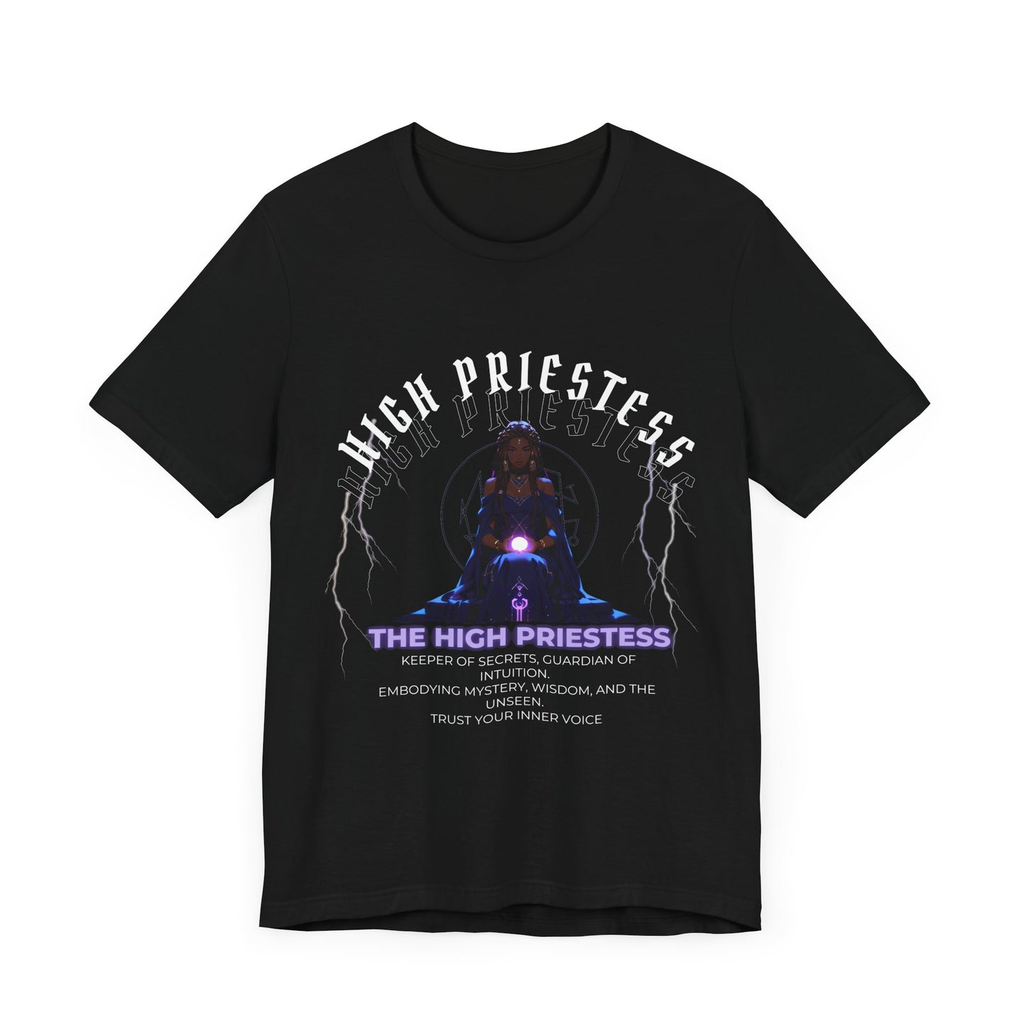 The High Priestess Tarot T-Shirt| Unisex Short Sleeve Tee