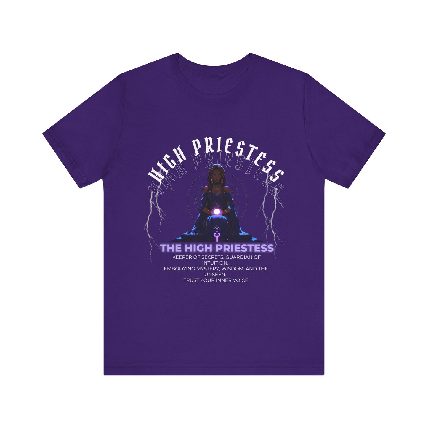 The High Priestess Tarot T-Shirt| Unisex Short Sleeve Tee