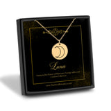 Moon Symbol Necklace - Lunar Glyph Talisman