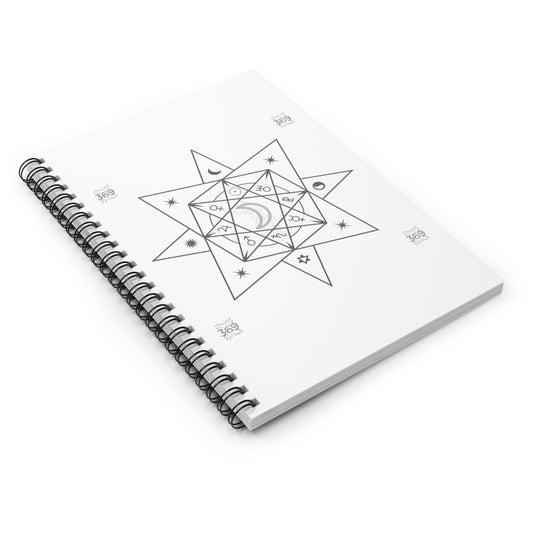 Lunar/Moon Sigil Spiral Notebook - Ruled Line