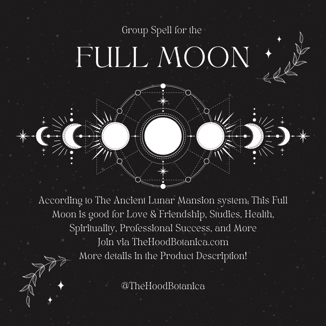 Full Moon Group Spell/Group Ceremony (Updated Bi-Monthly)