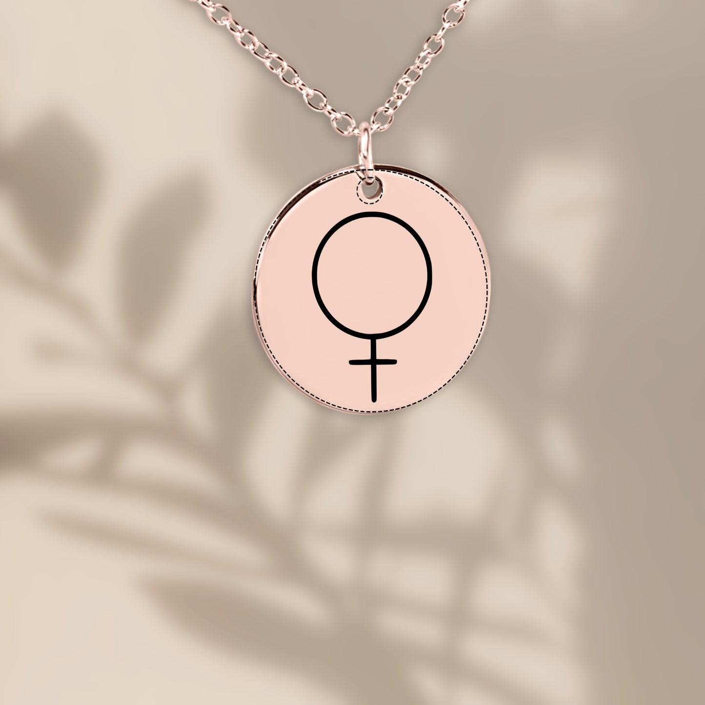 Venus Glyph Talisman- Planet Venus Symbol Necklace