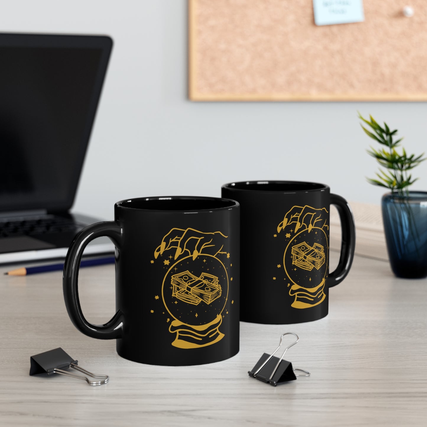 Money Visions 11oz Black Mug