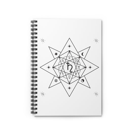 Saturn / Saturnite Sigil Spiral Notebook - Ruled Line