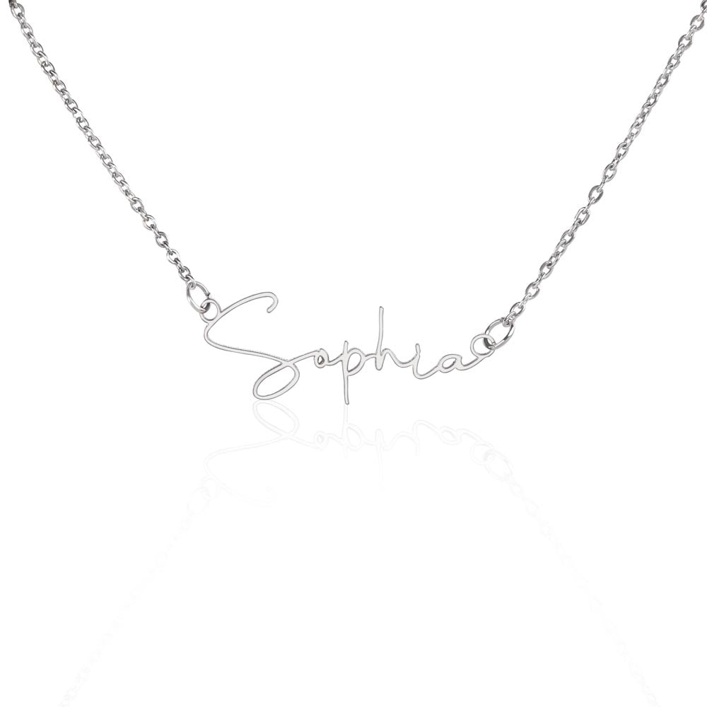 Custom Name Talisman Necklace (Signature Style)