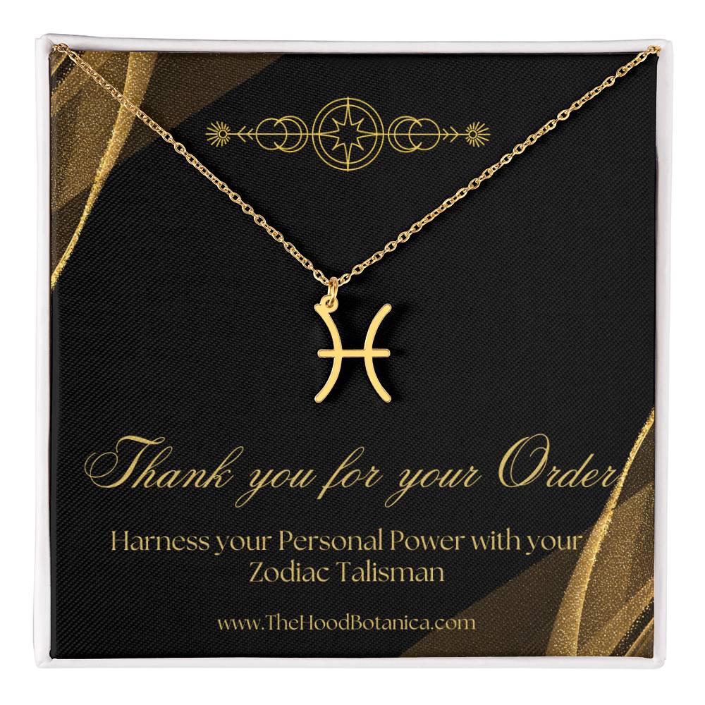 Zodiac Talismans: Star Sign Necklace (All Signs)