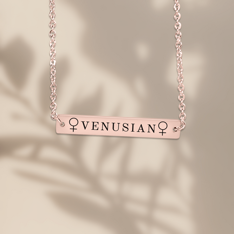 "Venusian" Horizontal Bar Necklace