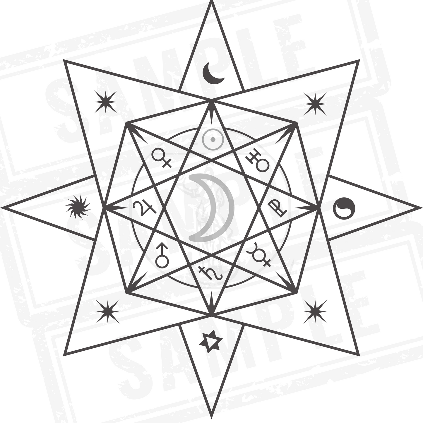 Lunar/Moon Sigil Post-it® Note Pads