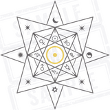 Solar /Sun Sigil Spiral Notebook - Ruled Line